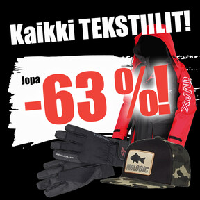 Kaikki tekstiilit jopa -63 %