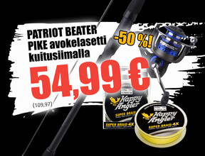 Patriot Beater Pike avokelasetti kuitusiimalla -50 %