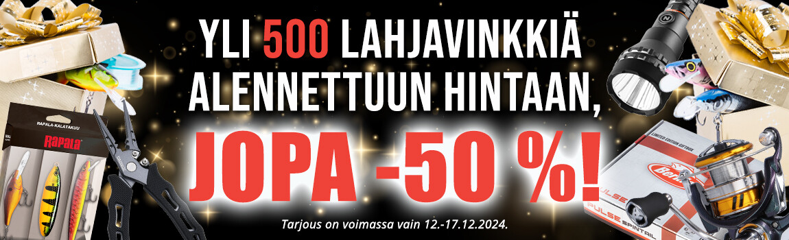 �� Yli 500 lahjavinkkiä alennettuun hintaan, jopa -50 %!