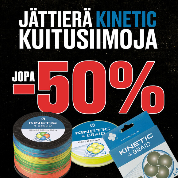 Jättierä Kinetic kuitusiimoja -50 %