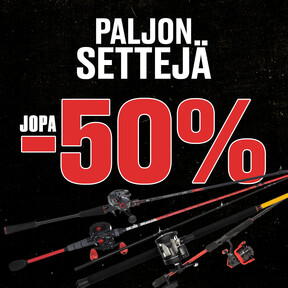 Paljon vapoja, jopa -60 %