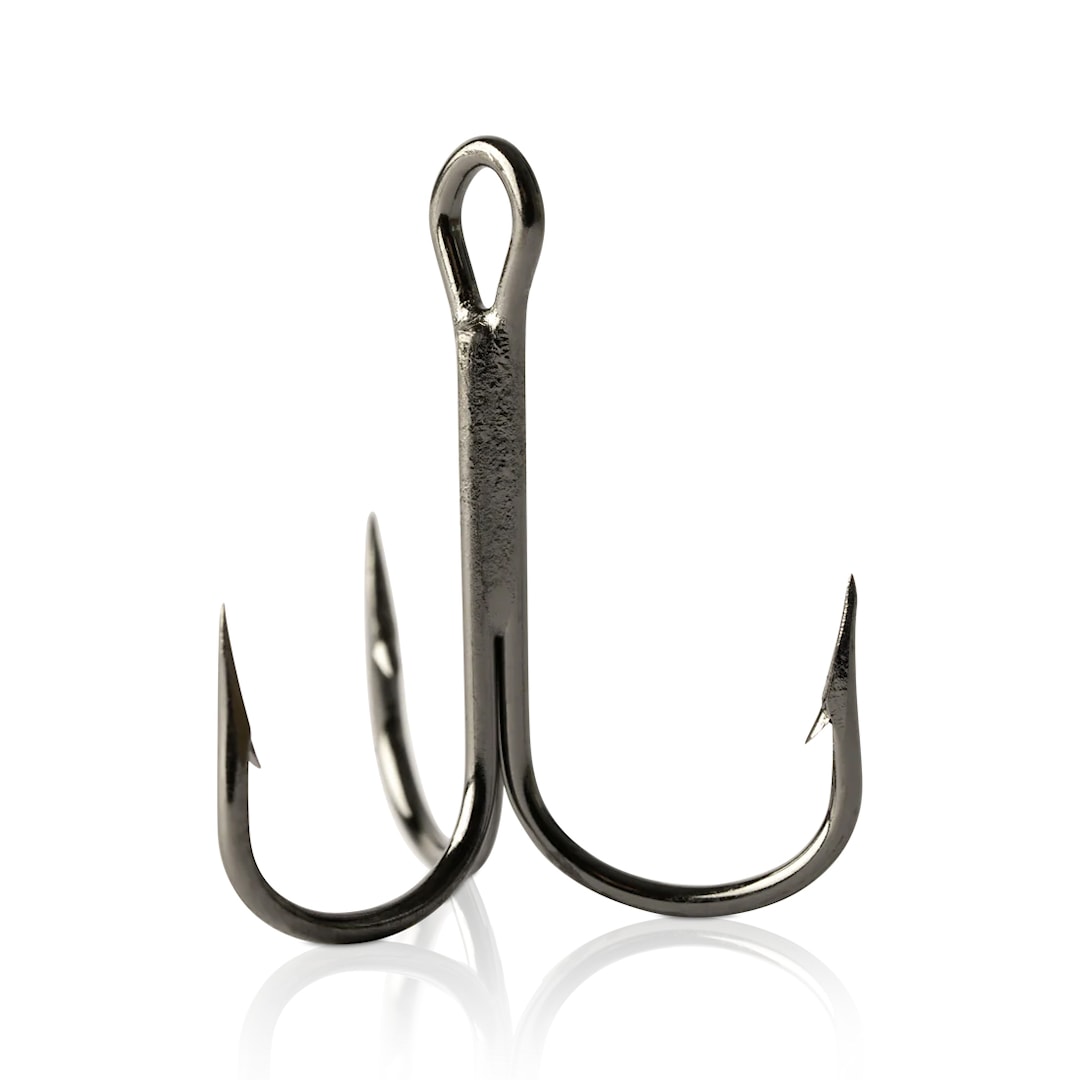 Mustad Round Bend Treble 3-haarakoukku 100 kpl / pkt