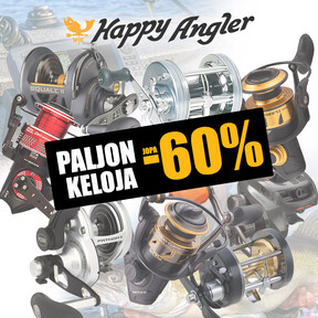 Paljon keloja jopa -60 %