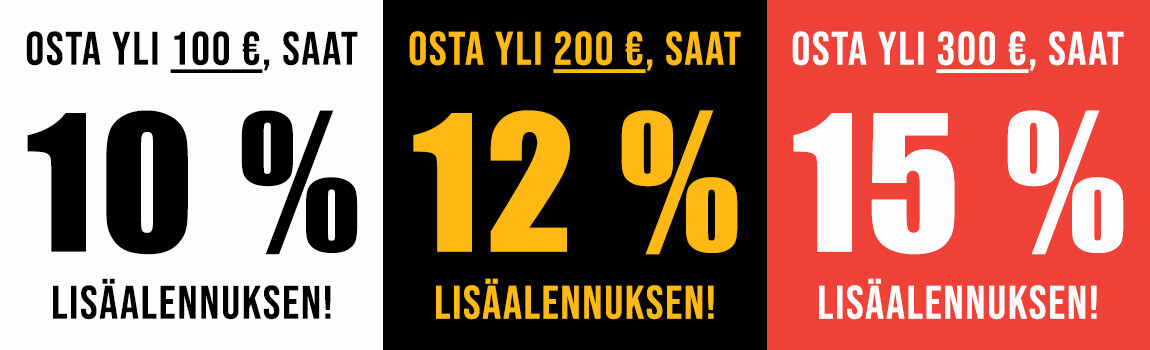 �� OSTA ja SÄÄSTÄ! Jopa 15 % lisäalennus!