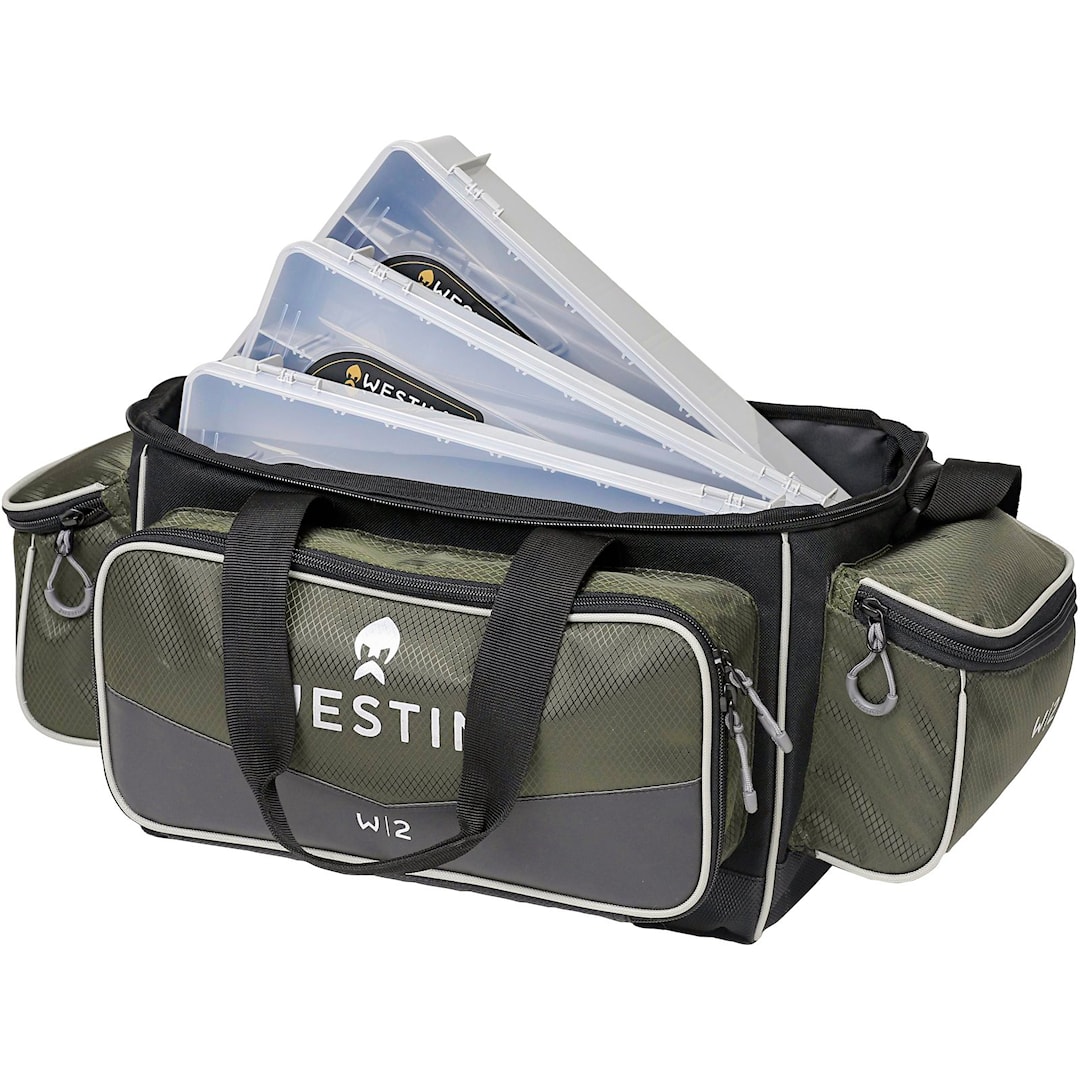 Westin W2 Lure Bag Large vieherasialaukku + 3 rasiaa