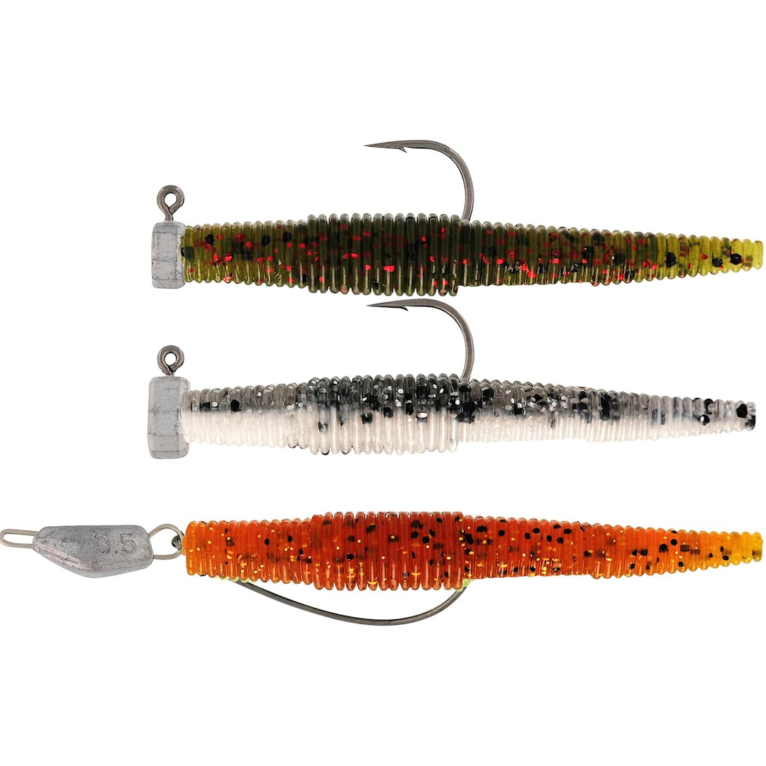 Westin NED Worm Slim R´N R 5,5 cm jigi Clear Water Mix 3 kpl/pkt