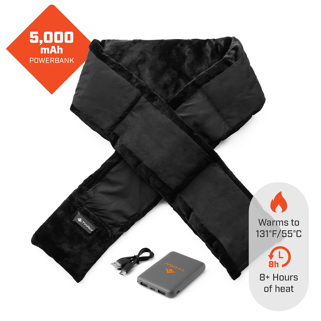 THAW Heated Scarf 2.0 lämmitettävä huivi 5000 mAh akulla