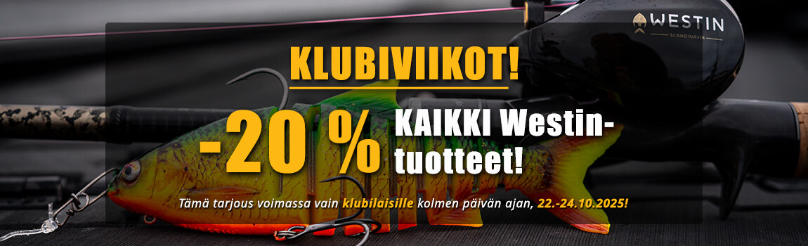 KLUBIVIIKOT päättyvät pian:  ✨ Westin-tuotteista -20 % LISÄALE! ✨