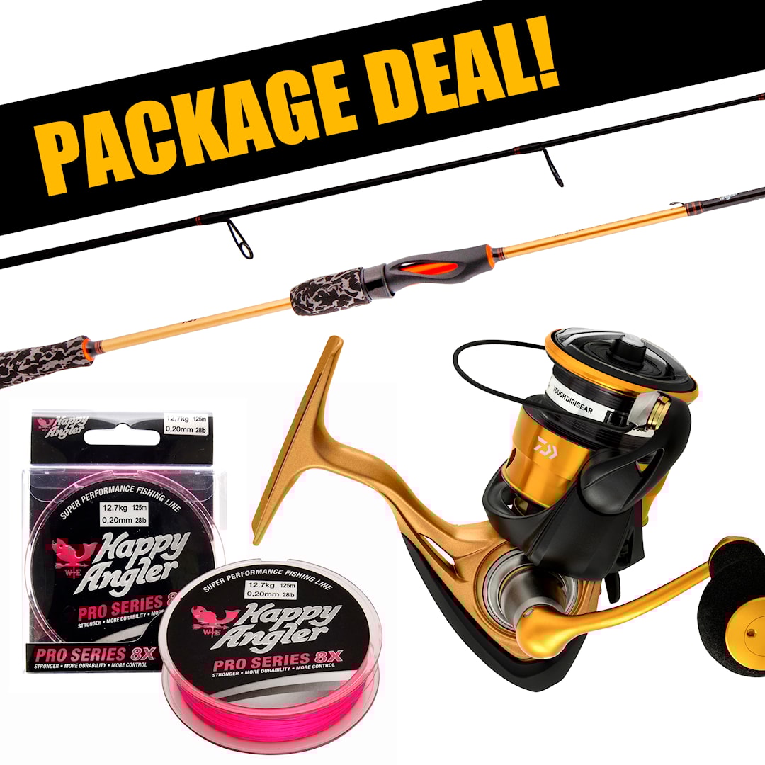 Daiwa Aird Pro Perch + 23 Aird LT avokelasetti kuitusiimalla