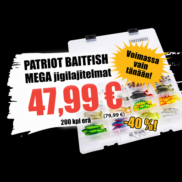 Patriot Baitfish MEGA jigilajitelmat