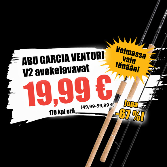 Abu Garcia Venturi V2 avokelavavat