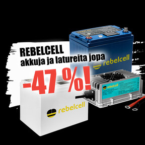 Rebelcell akkuja ja latureita jopa -47 %