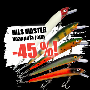 Nils Master vaappuja jopa -45 %