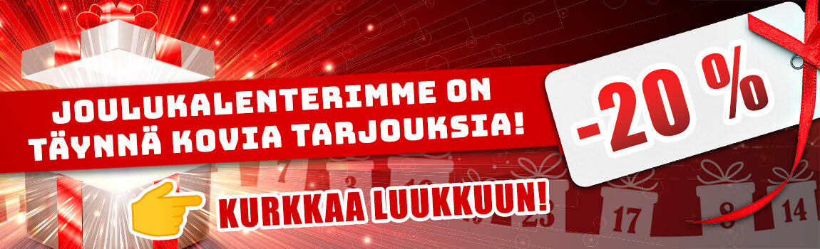 Hyödynnä 20 % alennus!