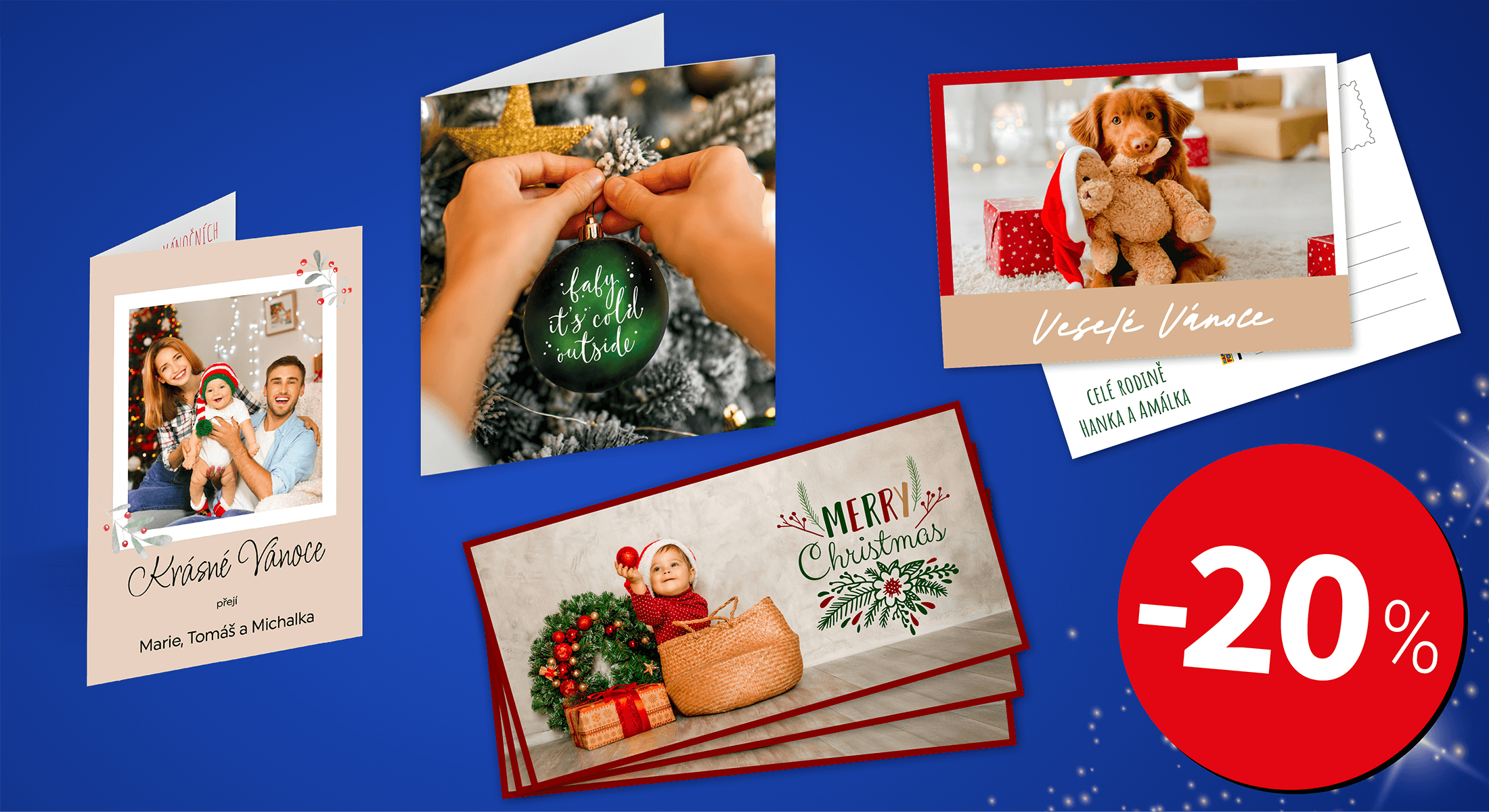 -20 % Vánoční pozdravy