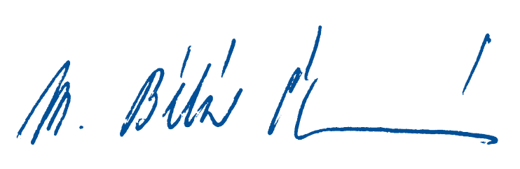 Podpis jednatelky společnosti