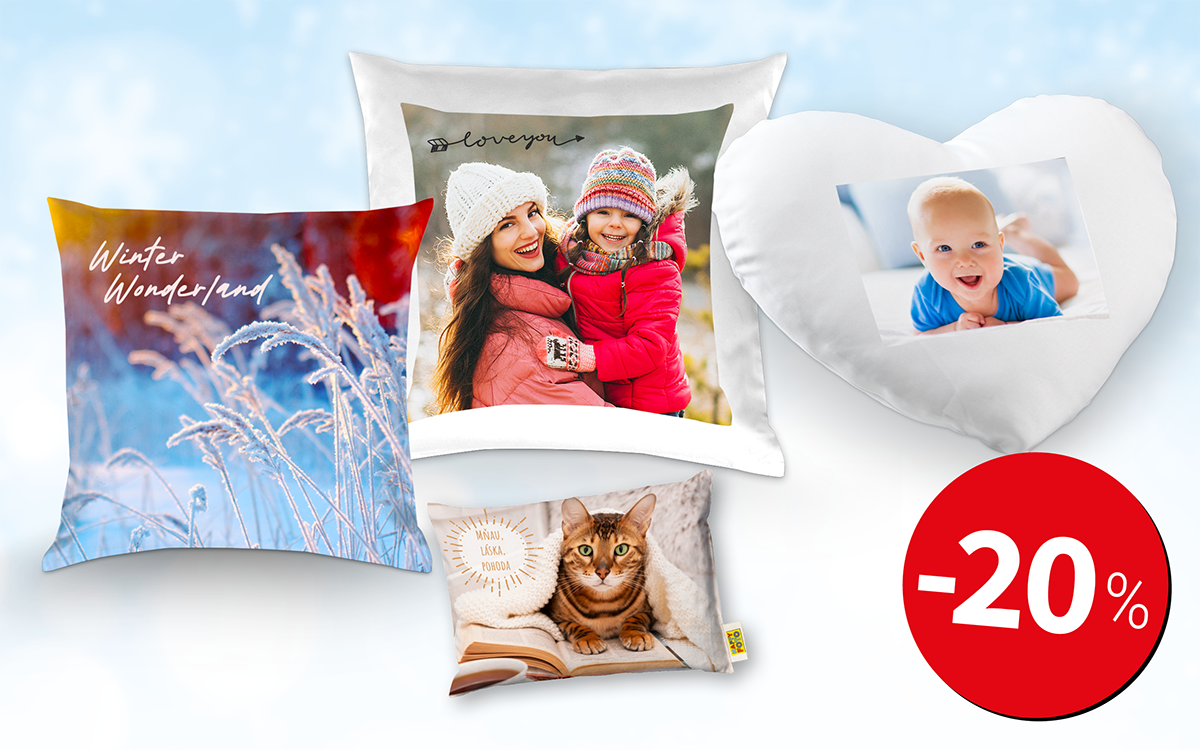 -20 % Polštářky