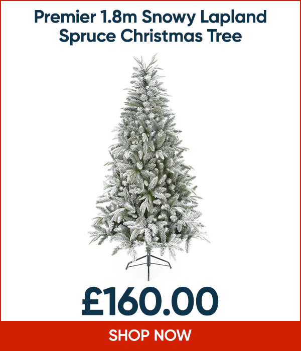 Premier 1.8m Snowy Lapland Spruce Christmas Tree