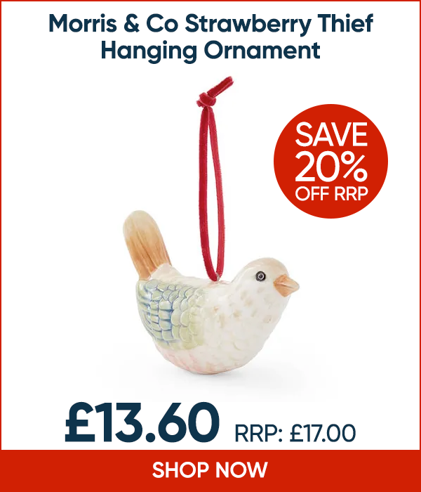 Morris & Co Strawberry Thief Hanging Ornament