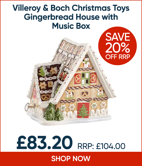 Villeroy & Boch Christmas Toys Gingerbread House with Music Box