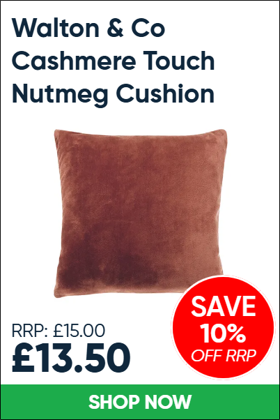 Walton & Co Cashmere Touch Nutmeg Cushion