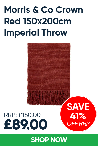 Morris & Co Crown Red 150x200cm Imperial Throw
