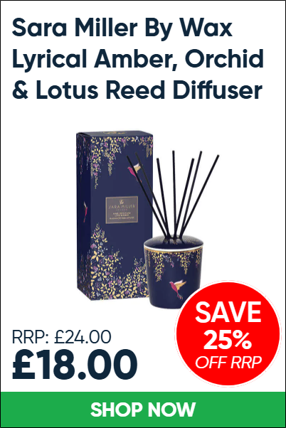 Sara Miller By Wax Lyrical Amber, Orchid & Lotus Reed Diffuser 200ml