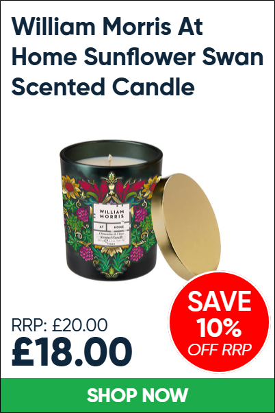 William Morris At Home Sunflower Swan Scented Candle