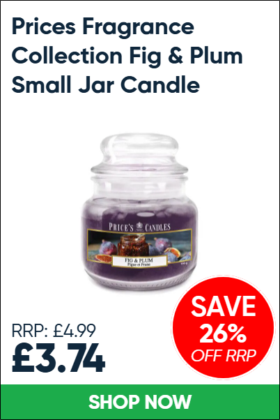 Prices Fragrance Collection Fig & Plum Small Jar Candle