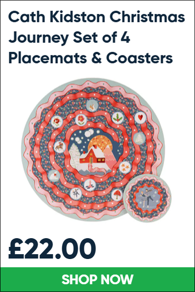 Cath Kidston Christmas Journey Set of 4 Placemats & Coasters
