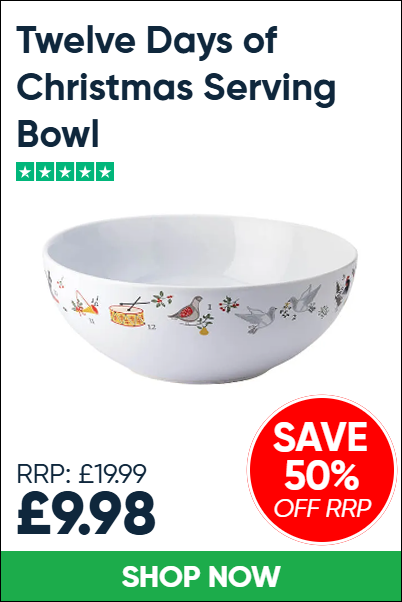 Twelve Days of Christmas Serving Bowl