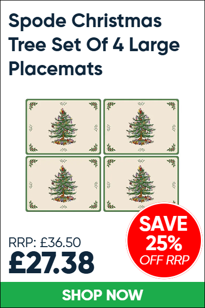 Spode Christmas Tree Set Of 4 Large Placemats