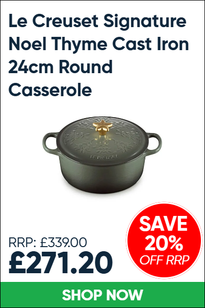 Le Creuset Signature Noel Thyme Cast Iron 24cm Round Casserole