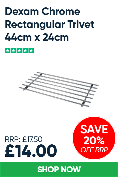 Dexam Chrome Rectangular Trivet 44cm x 24cm