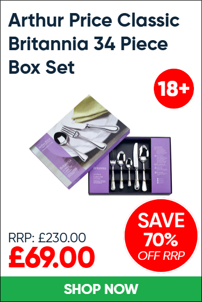 Arthur Price Classic Britannia 34 Piece Box Set