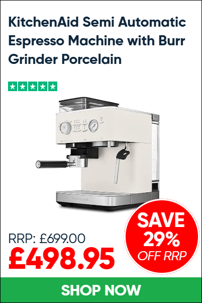 KitchenAid Semi Automatic Espresso Machine with Burr Grinder Porcelain