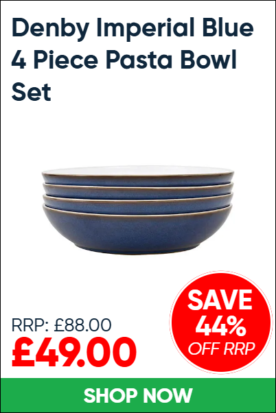Denby Imperial Blue 4 Piece Pasta Bowl Set