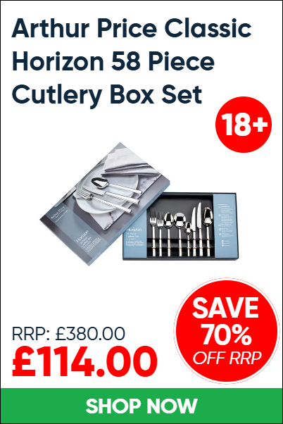 Arthur Price Classic Horizon 58 Piece Cutlery Box Set