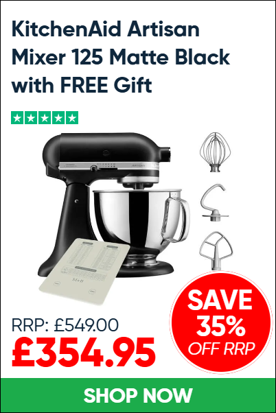 KitchenAid Artisan Mixer 125 Matte Black with FREE Gift