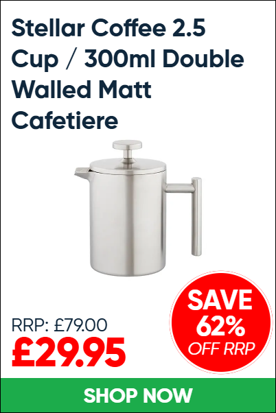 Stellar Coffee 2.5 Cup / 300ml Double Walled Matt Cafetiere