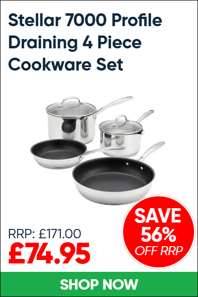 Stellar 7000 Profile Draining 4 Piece Cookware Set