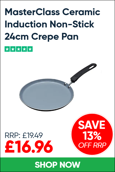 MasterClass Ceramic Induction Non-Stick 24cm Crepe Pan