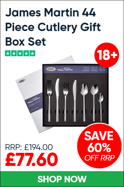 James Martin 44 Piece Cutlery Gift Box Set