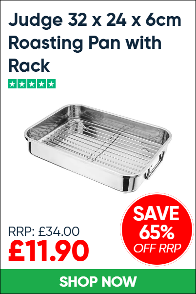 Judge 32 x 24 x 6cm Roasting Pan with Rack