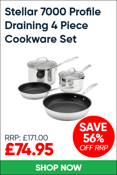 Stellar 7000 Profile Draining 4 Piece Cookware Set