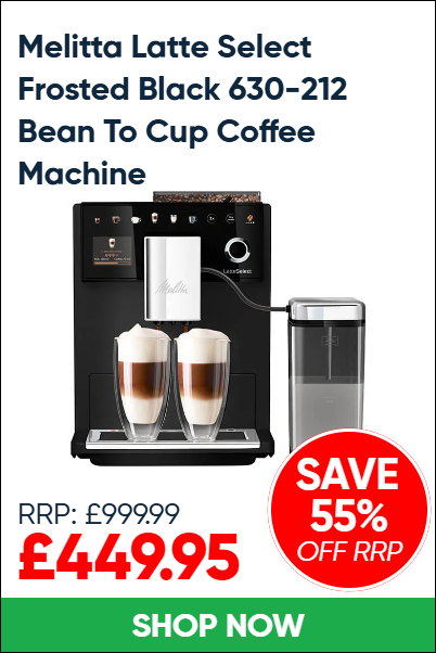 Melitta Latte Select Frosted Black 630-212 Bean To Cup Coffee Machine