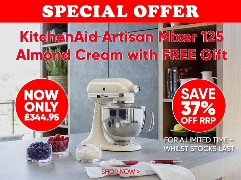 KitchenAid Artisan Mixer 125 Almond Cream with FREE Gift