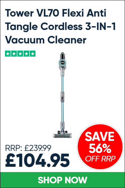 Tower VL70 Flexi Anti Tangle Cordless 3-IN-1 Vacuum Cleaner