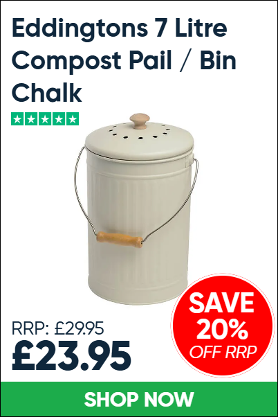 Eddingtons 7 Litre Compost Pail / Bin Chalk
