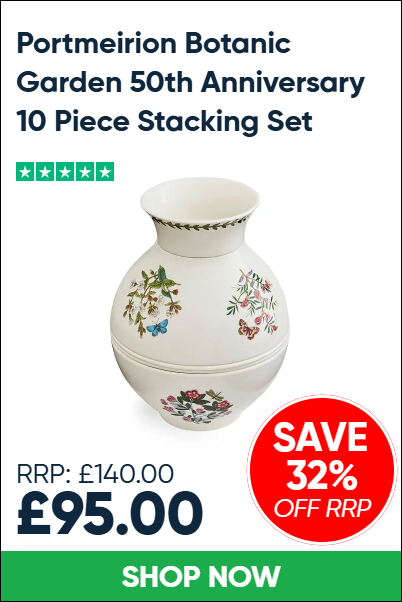 Portmeirion Botanic Garden 50th Anniversary 10 Piece Stacking Set